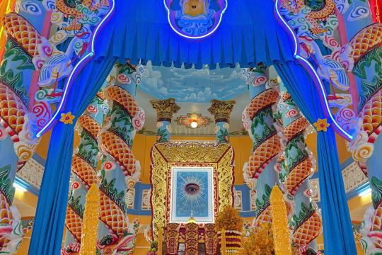 LỄ AN VỊ THÁNH TƯỢNG THIÊN NHÃN ĐỨC CHÍ TÔN NGÔI THÁNH THẤT HỌ ĐẠO LIÊN PHƯỜNG ĐÔ VINH