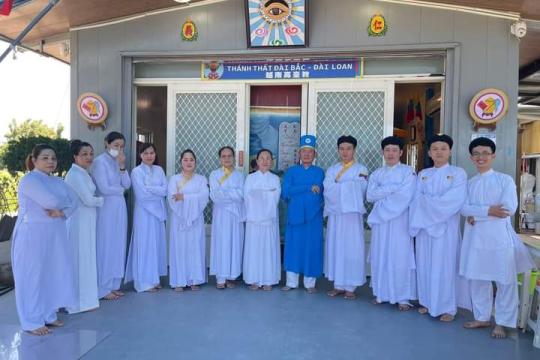 BAN ĐẠI DIỆN HỘI THÁNH CAO ĐÀI TÒA THÁNH TÂY NINH TẠI HẢI NGOẠI ĐẾN THĂM VÀ HƯỚNG DẪN ĐẠO SỰ TẠI HỌ ĐẠO TP. ĐÀI BẮC, ĐÀI LOAN